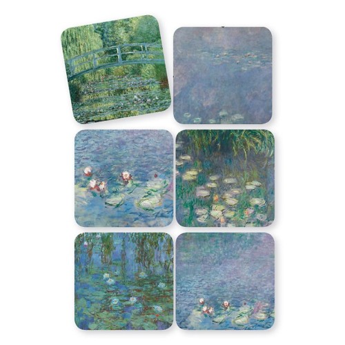 Coasters (set of 6) - Monet Nymphéas - Musée d'Orsay